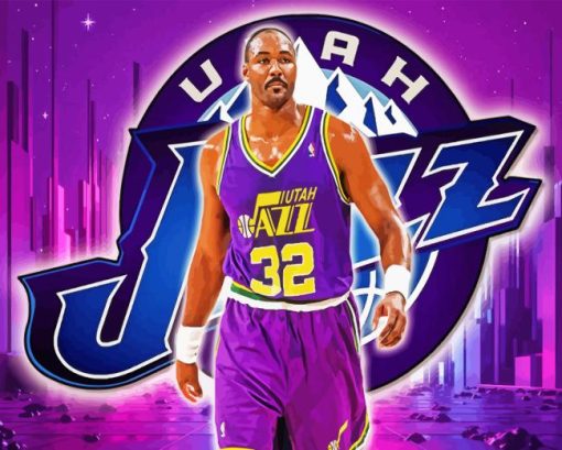 Karl Malone Player Diamond Painting