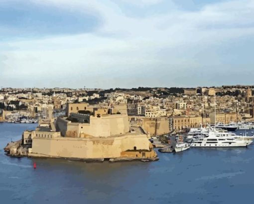 Malta Harbor Diamond Painting