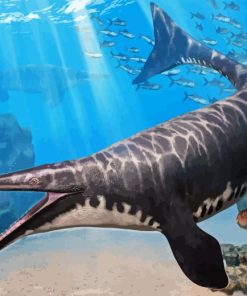 Mosasaurs Underwater Diamond Painting