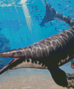 Mosasaurs Underwater Diamond Painting