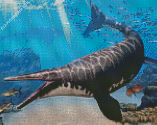 Mosasaurs Underwater Diamond Painting