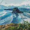 New Zealand Piha Beach Diamond Painting