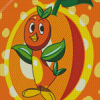 Orange Bird Diamond Painting