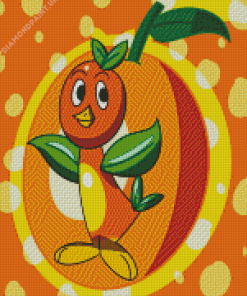 Orange Bird Diamond Painting