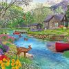 Spring Cabin Diamond Painting