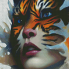 Tiger Woman Face Diamond Painting