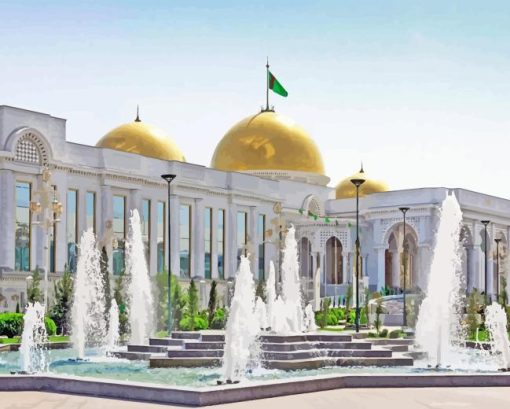 Turkmenistan Palace Diamond Painting