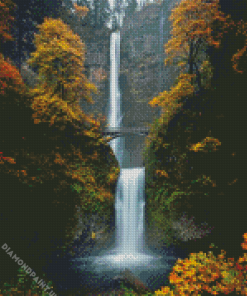 Waterfall Multnomah Falls Diamond Painting