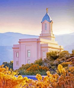 Cedar Utah Temple Diamond Painting