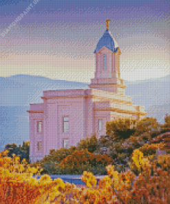 Cedar Utah Temple Diamond Painting