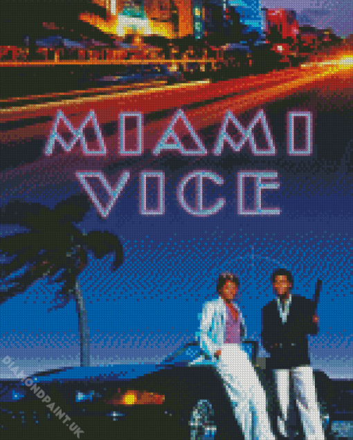 Miami Vice Poster Diamond Painting