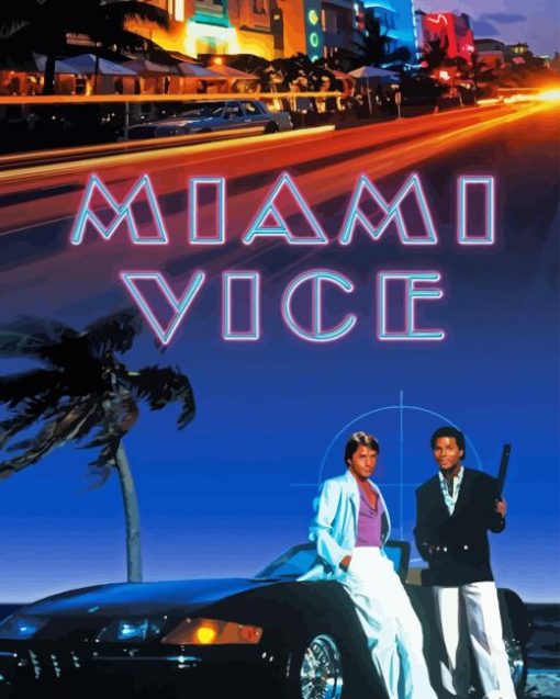 Miami Vice Poster Diamond Painting