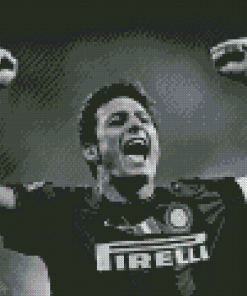 Monochrome Javier Zanetti Diamond Painting