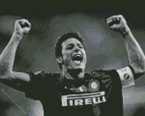 Monochrome Javier Zanetti Diamond Painting