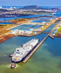 Panama Canal Diamond Painting