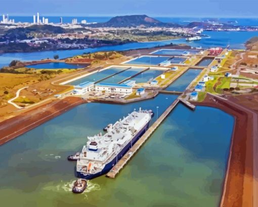 Panama Canal Diamond Painting