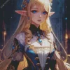 Anime Blonde Elf Diamond Painting