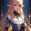 Anime Blonde Elf Diamond Painting