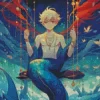 Anime Blonde Merman Diamond Painting