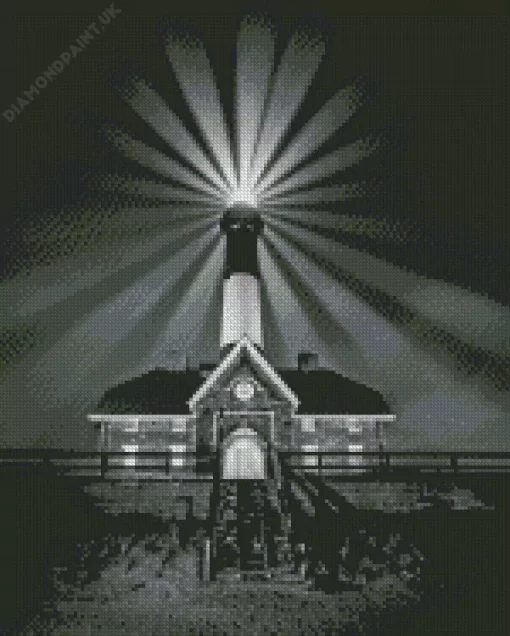 Black And White Lighthouse Diamond Painting