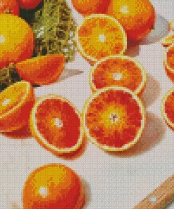 Blood Orange Fruit Diamond Painting