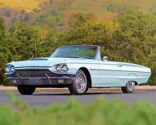 Blue Thunderbird Diamond Painting