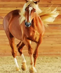 Brown Horse With Blond Hair Diamond Painting