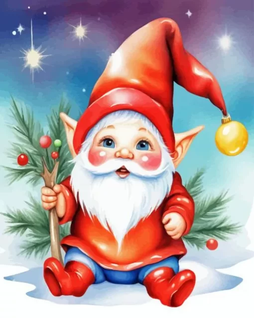 Christmas Dwarf Baby Diamond Painting