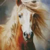 Horse With Blond Hair Diamond Painting