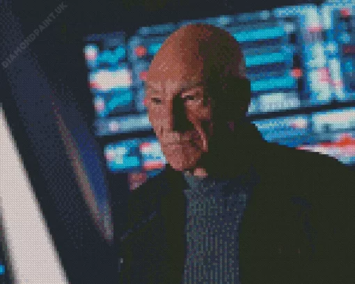 Jean Luc Picard Character Diamond Painting