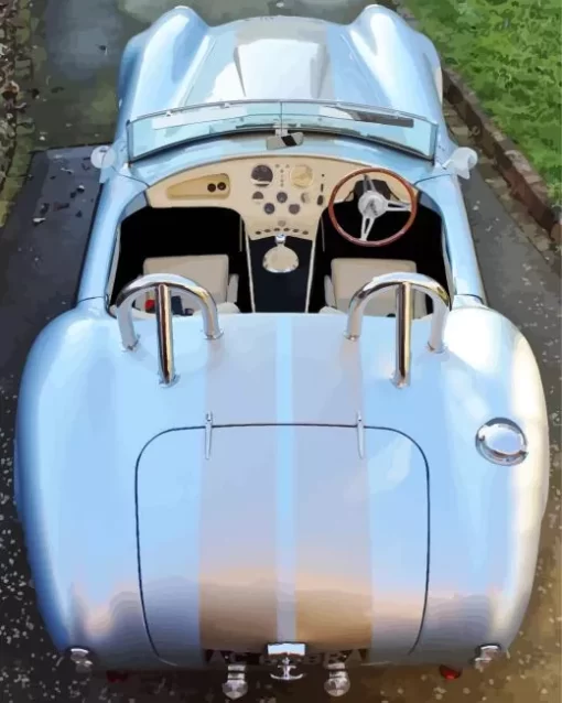 Light Blue Ac Cobra Diamond Painting