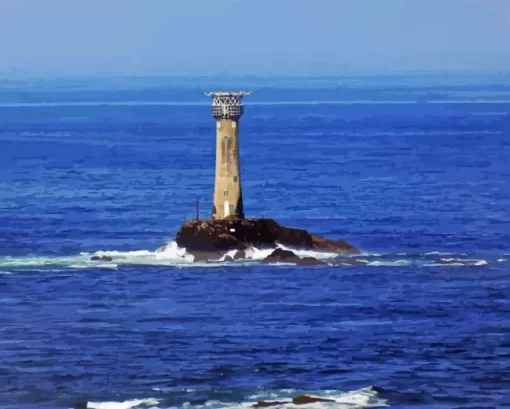 Longships Lighthouse Diamond Painting