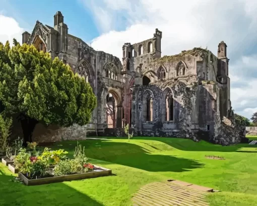 Melrose Abbey Diamond Painting