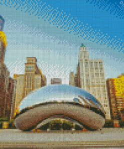 Millennium Park In Chicago Diamond Painting