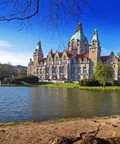 New Town Hall In Hannover Diamond Painting