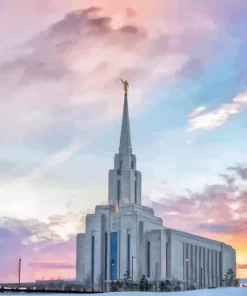 Oquirrh Utah Temple Diamond Painting