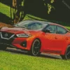 Orange Nissan Maxima Diamond Painting