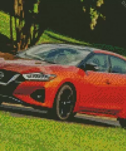 Orange Nissan Maxima Diamond Painting