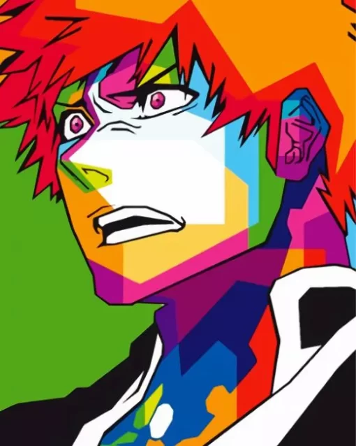 Pop Art Bleach Anime Ichigo Diamond Painting