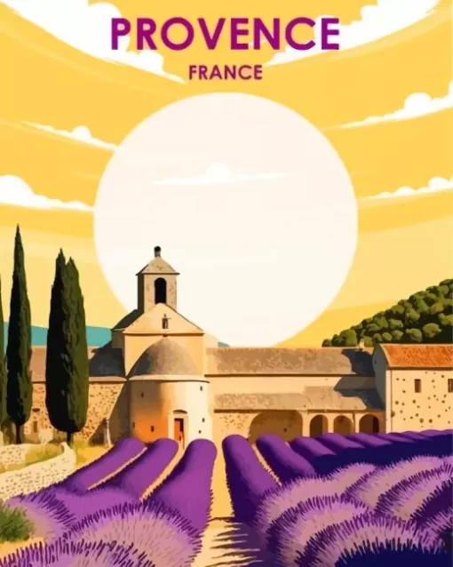 Provence Illustration Poster Diamond Painting