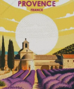 Provence Illustration Poster Diamond Painting