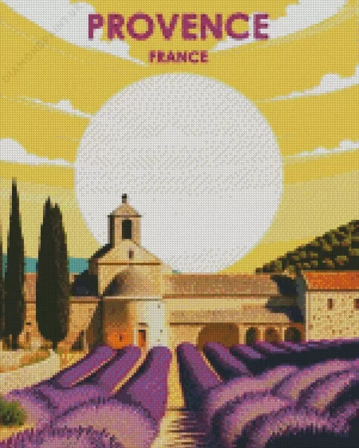 Provence Illustration Poster Diamond Painting