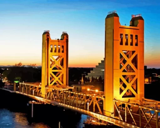 Sacramento Bridge Diamond Painting