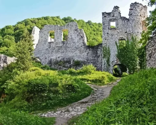 Samobor Castle Diamond Painting