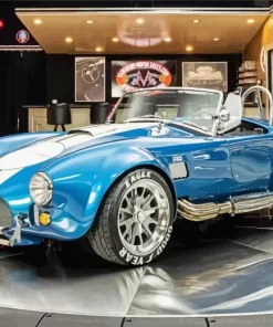 Shelby Blue Ac Cobra Diamond Painting