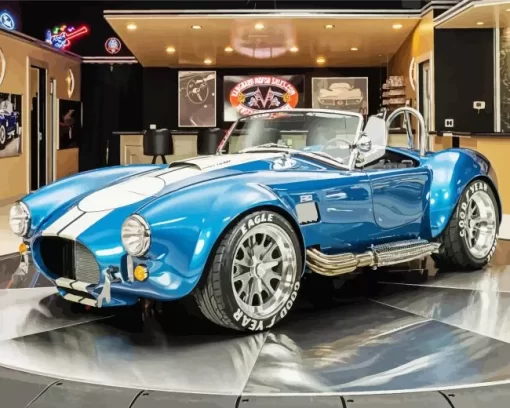 Shelby Blue Ac Cobra Diamond Painting