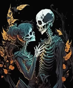 Skeleton Couple Diamond Painting