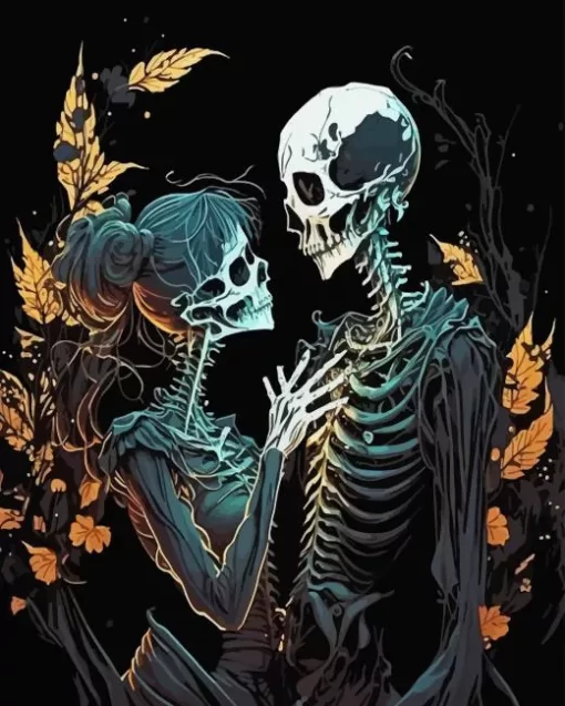 Skeleton Couple Diamond Painting