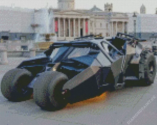 The Batmobile Car Diamond Painting