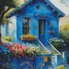 The Blue House Diamond Painting